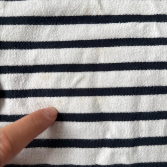 Petit Bateau Navy and White Striped Kids Shirt, 18 months - Picture 3 of 5
